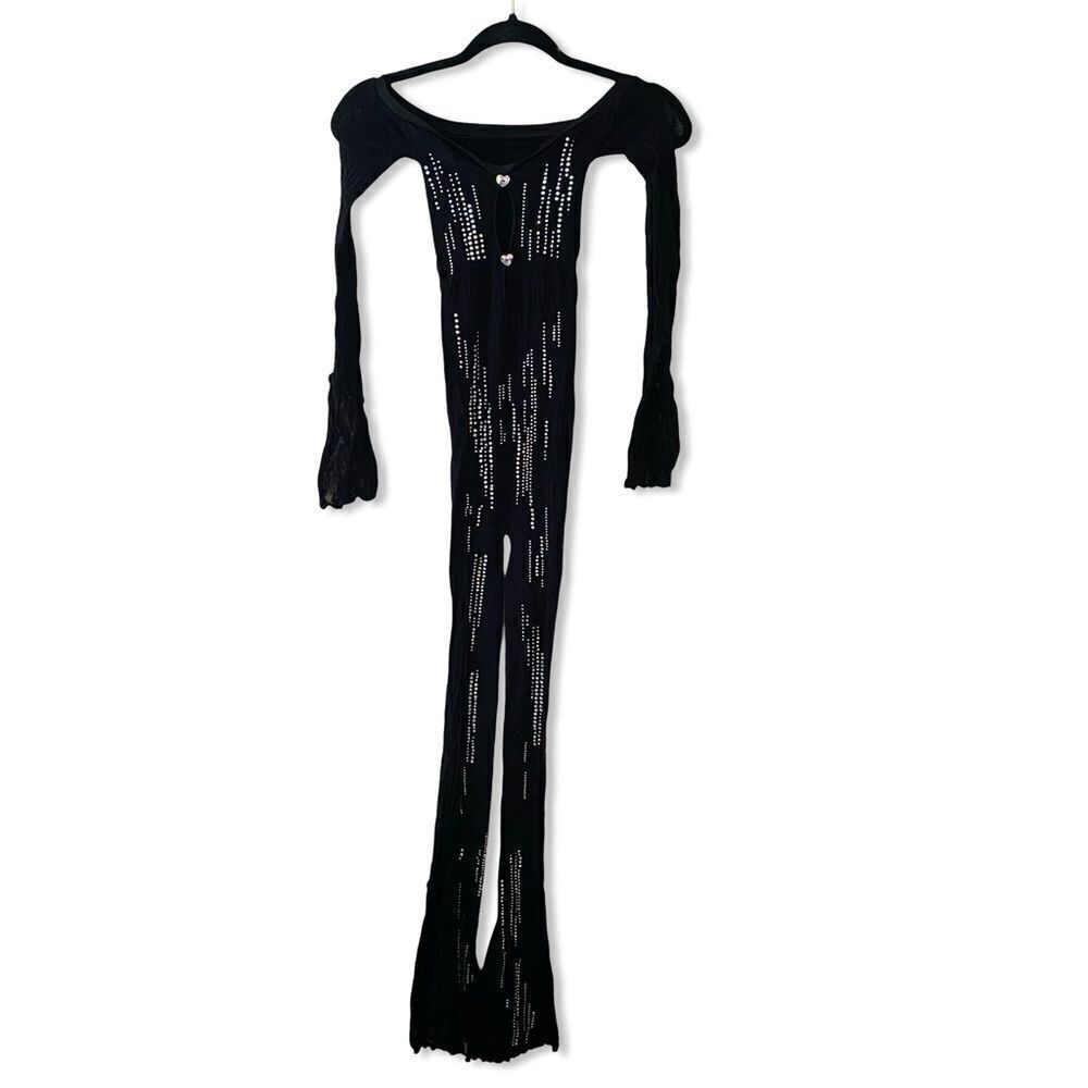 Poster Girl Adella Jumpsuit Shapewear Off The Shoulder black stretch Revolve O/S - Picture 11 of 16